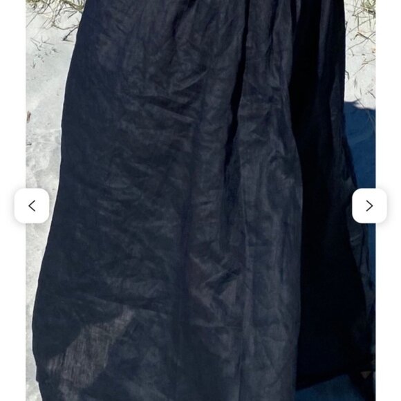 DISSH Black Linen Maxi Skirt - Picture 6 of 7